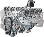 3D V8 Engine -Maya Render